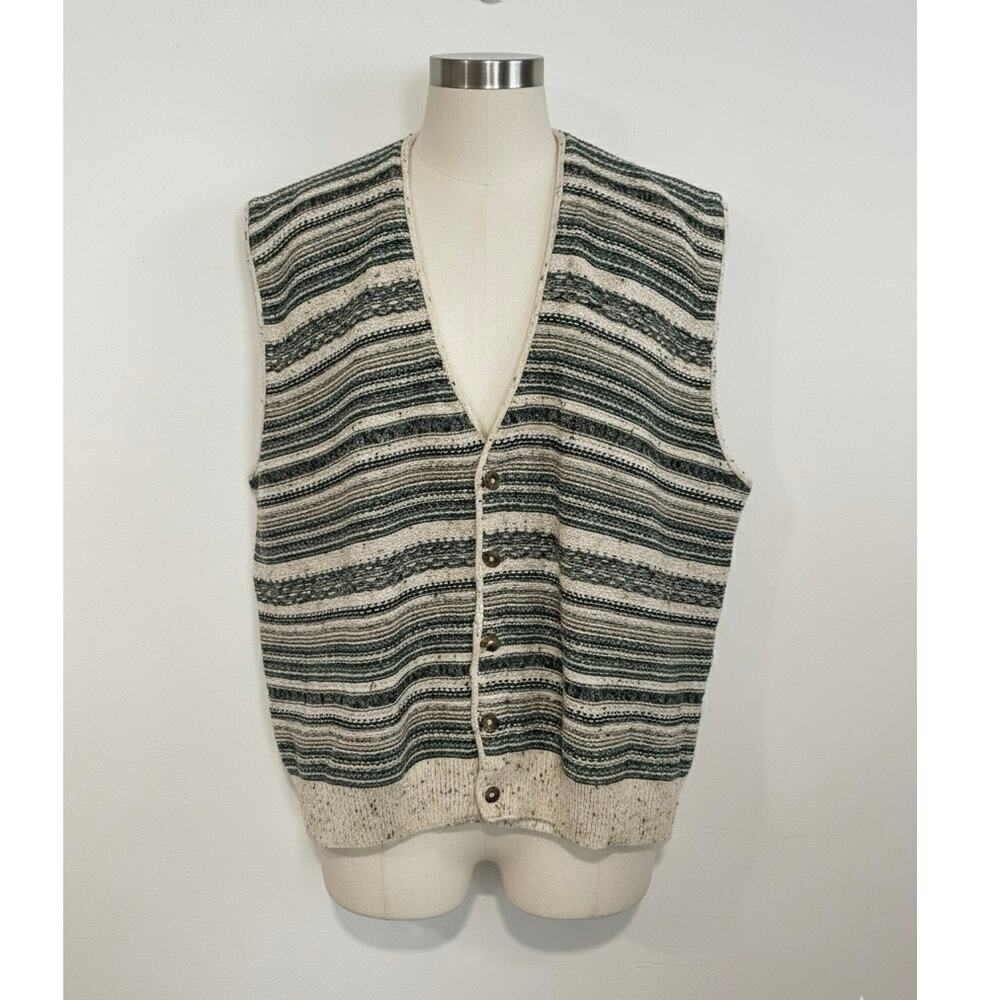 Vintage Pendleton USA Cotton Button Up Cardigan Vest Cabin Core